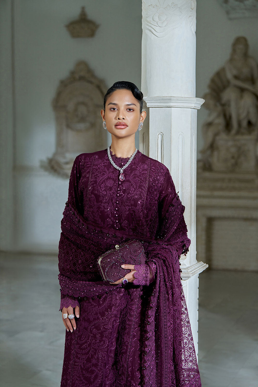 Sobia Nazir | Luxury Lawn Eid 26 | 3B - Luxury Dress - available at Maria Faisal in UK and USA.