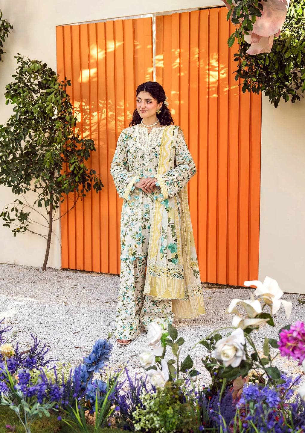 Elaf Premium | Prints 25 | EPS-3A IVORY WHISPERS by Maria Faisal - Registered Vendor of : Elaf Premium - type : Ladies Clothes - 100% original wedding dresses