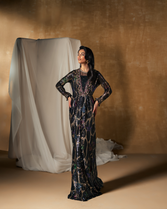 Vasal | Zyra Luxe Pret 26 | Midnight dazzle - Ladies Clothes - Maria Faisal