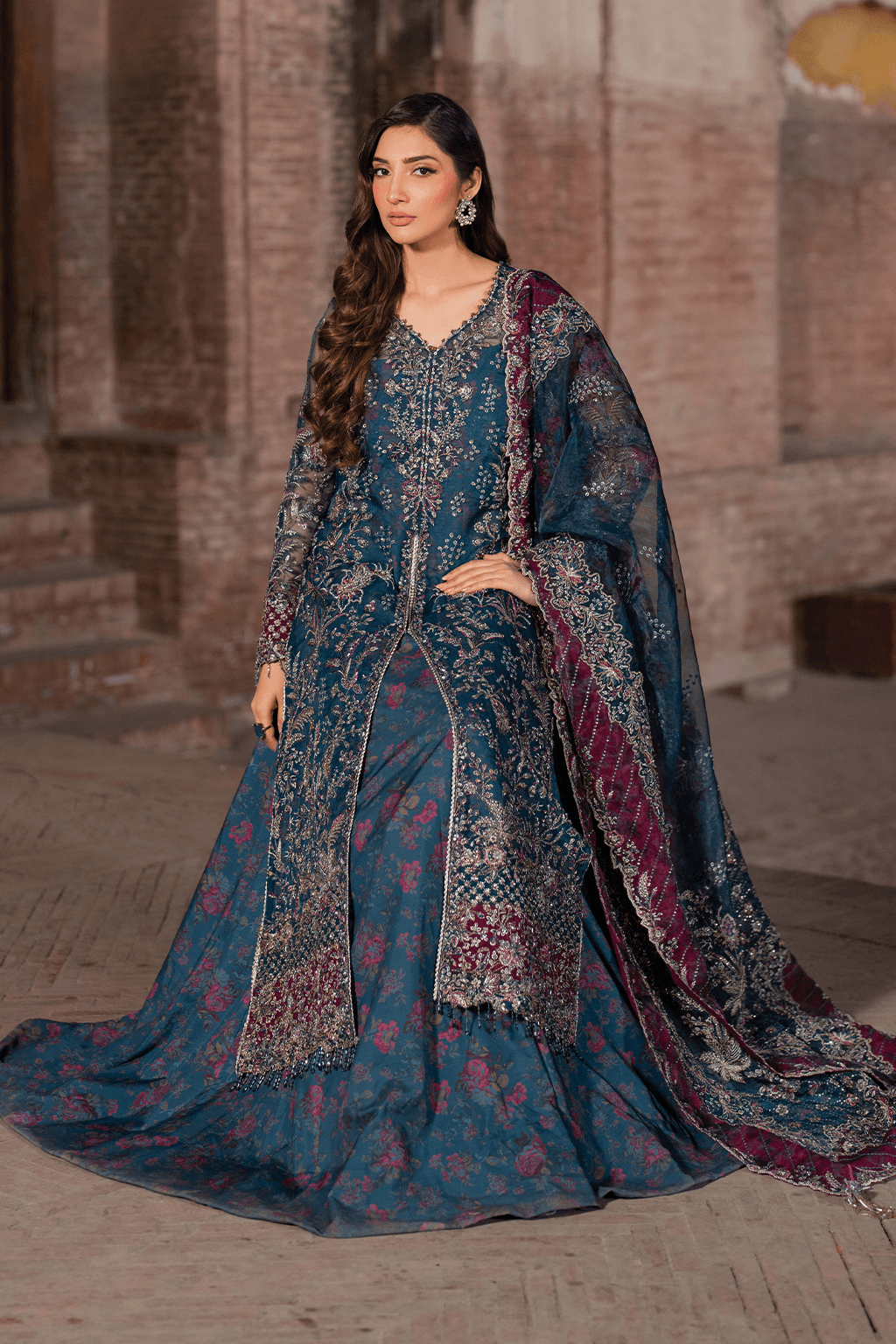 Iznik | Luxury Chiffon | ILC-03 by Maria Faisal - Registered Vendor of : Iznik - type : Ladies Clothes - 100% original wedding dresses
