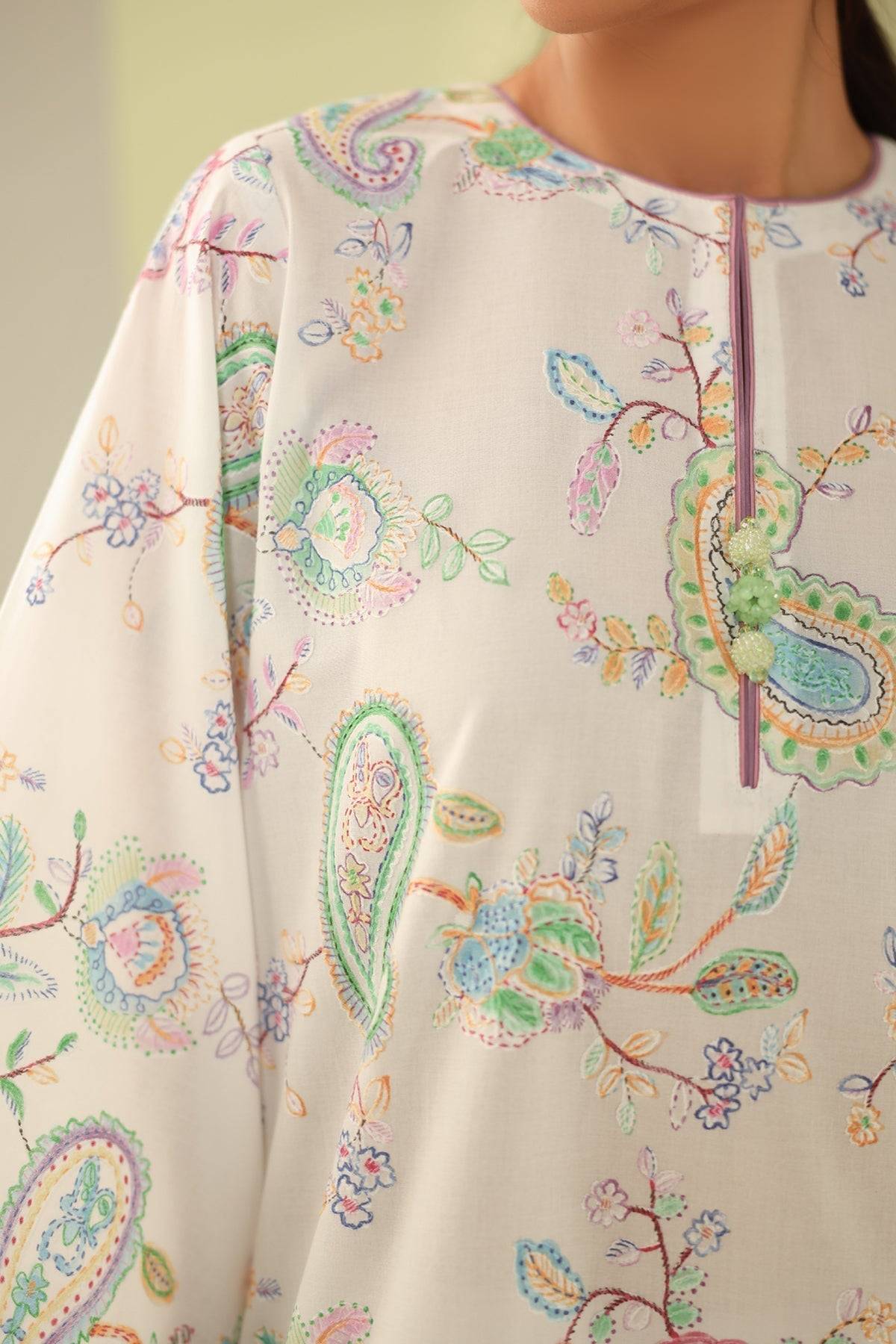 Baroque | Eid Printique | EMBROIDERED PRINTED LAWN UF-4179 by Maria Faisal - Registered Vendor of : Baroque - type : Ladies Clothes - 100% original wedding dresses