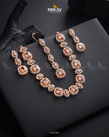 Scabiosa Necklace Set - Designer Dress with Intricate embroidery and embellishments. Shop elegent wedding dress at Maria Faisal.