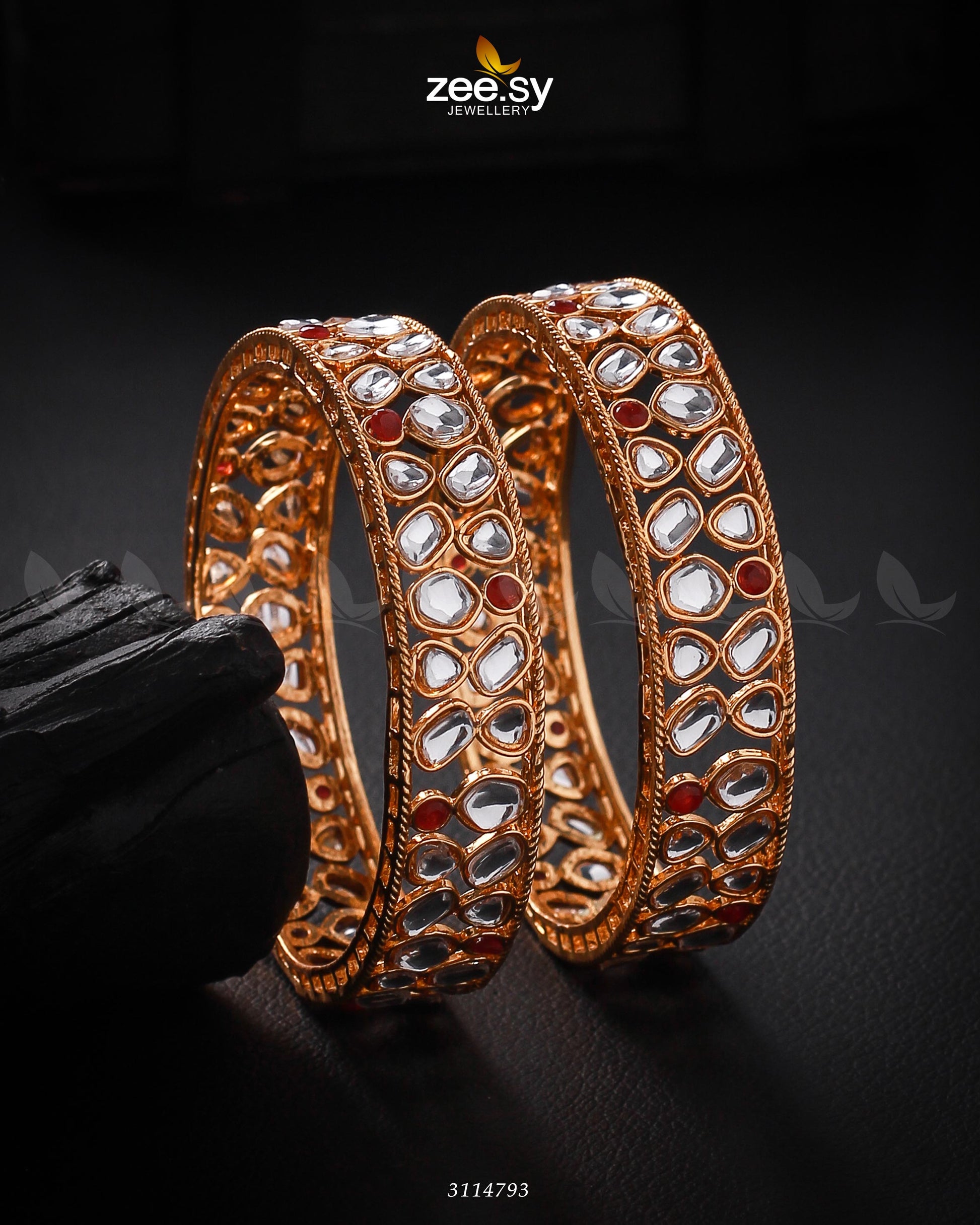 Saffron Bangles - Bangles