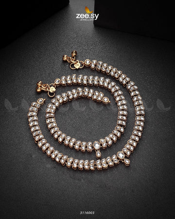 Arezzo Anklet - Designer Dress with Intricate embroidery and embellishments. Shop elegent wedding dress at Maria Faisal.