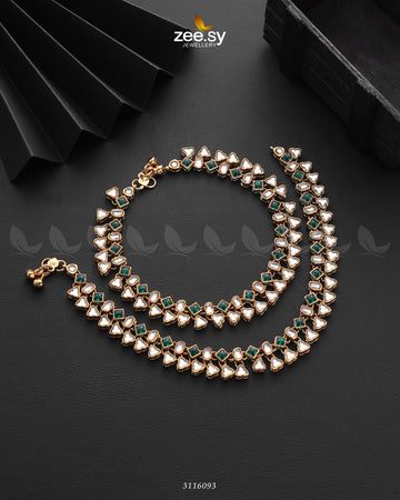 Shungite Anklet - Designer Dress with Intricate embroidery and embellishments. Shop elegent wedding dress at Maria Faisal.