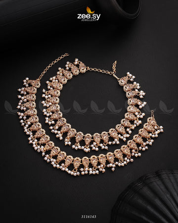 Rutilated Anklet - Designer Dress with Intricate embroidery and embellishments. Shop elegent wedding dress at Maria Faisal.