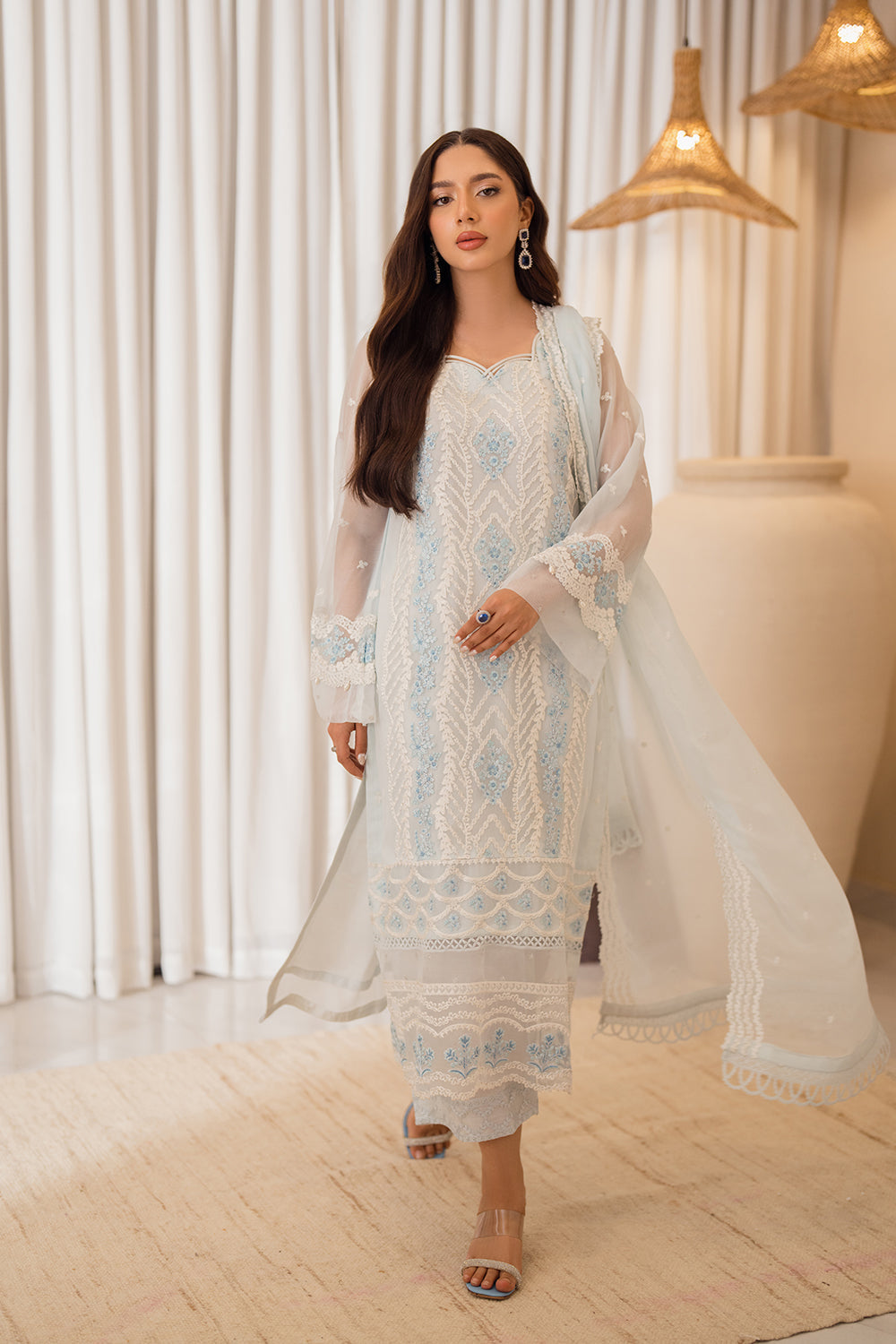 Azure | Ensembles Embroidered Formals | Ocean Whisper - Ladies Clothes