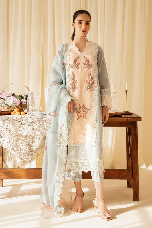Qalamkar | Qlinekari Luxury Lawn | SQ-15 NEYLAN - Designer Dress with Intricate embroidery and embellishments. Shop elegent wedding dress at Maria Faisal.