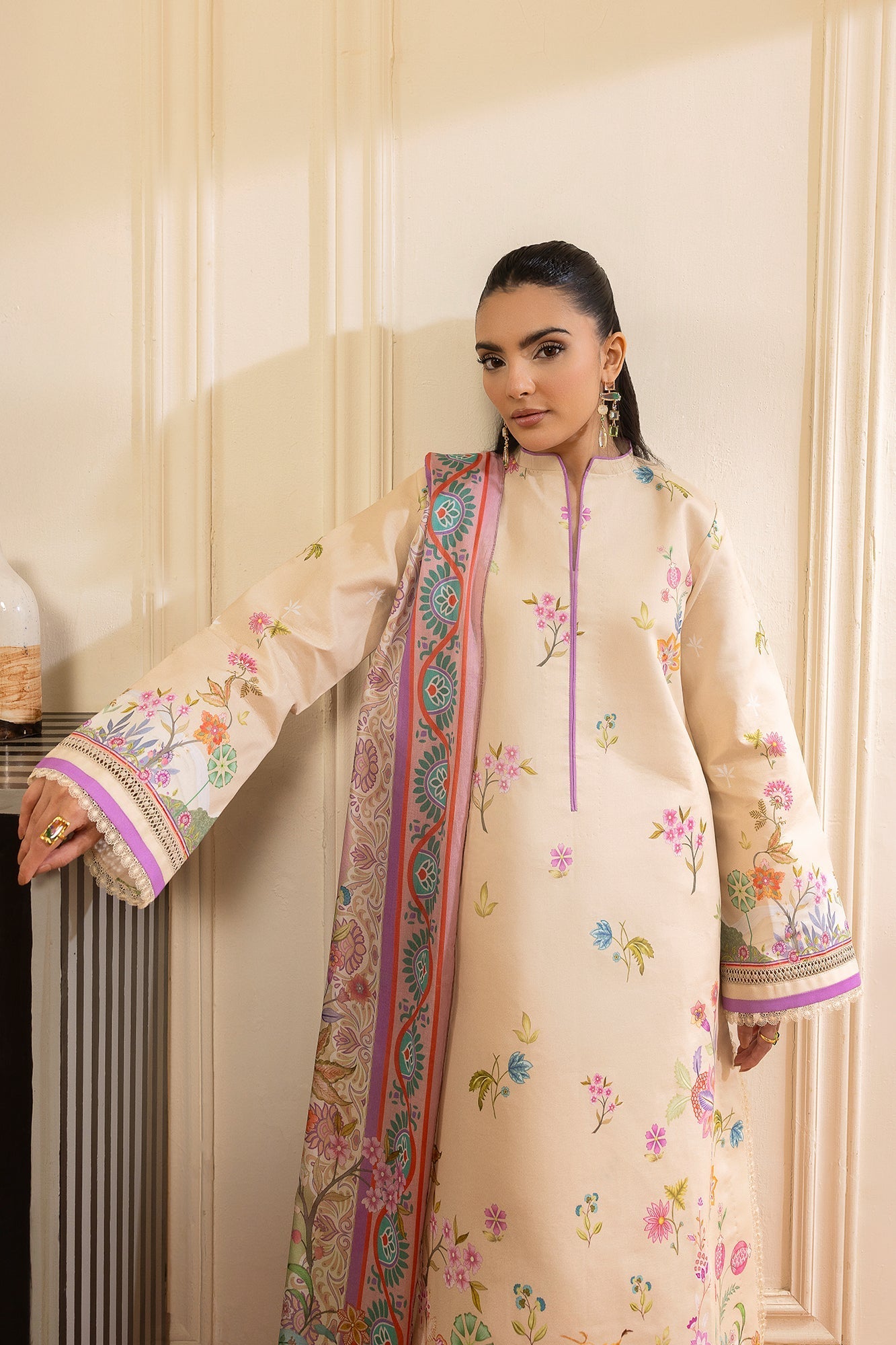 Rajbari | Nissa Exclusive Summer Prints | 03 - Casual Dress - available at Maria Faisal in UK and USA.