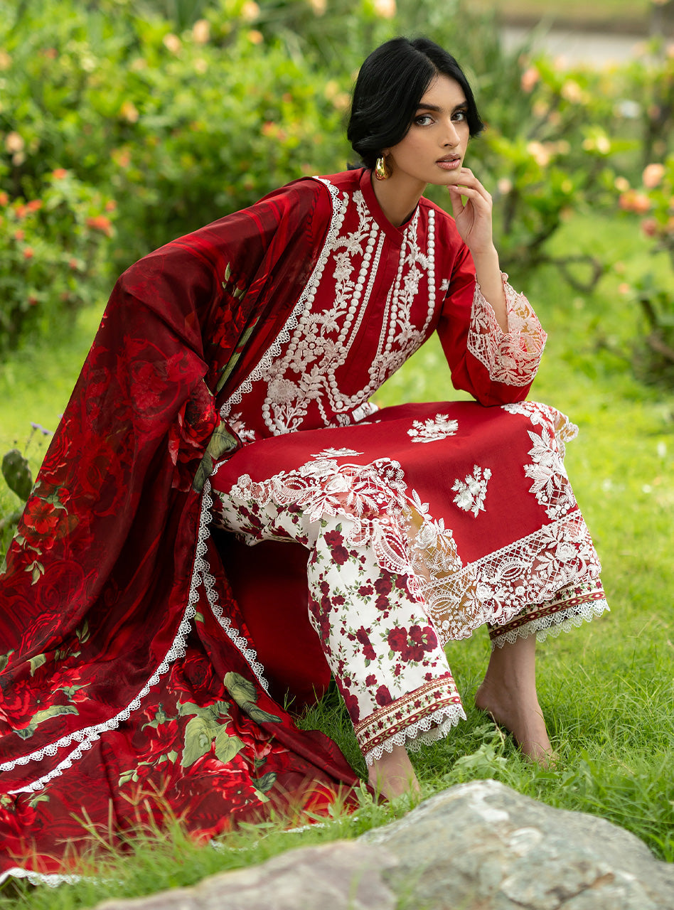 Zainab Chottani | Luxe Lawn 26 | Rohe - 05 - Luxury Dress - available at Maria Faisal in UK and USA.