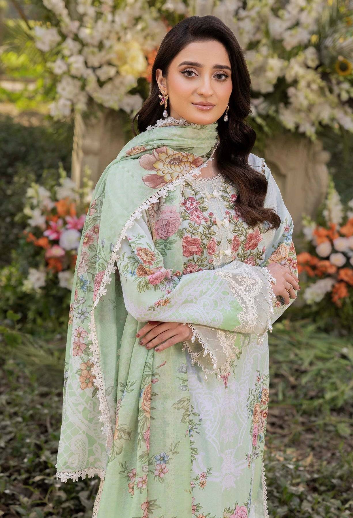 Adans Libas | Morzine Lawn 25 | MORZINE 07001 by Maria Faisal - Registered Vendor of : Adans Libas - type : Ladies Clothes - 100% original wedding dresses