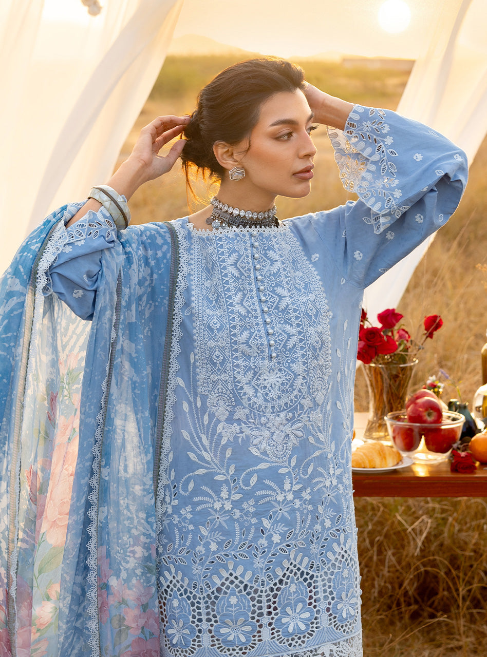 Zainab Chottani | Spring Summer Lawn 26 | Azule 05 - Luxury Dress - available at Maria Faisal in UK and USA.