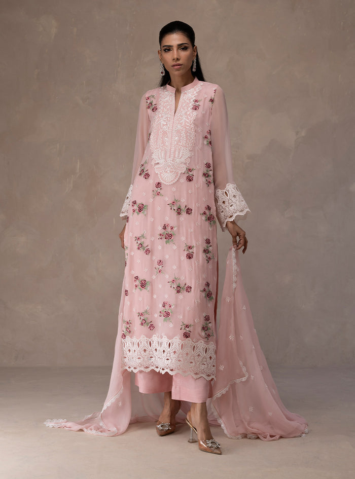 Zainab Chottani | Eid Edit 26 | Rose Luxe - Luxury Dress - available at Maria Faisal in UK and USA.