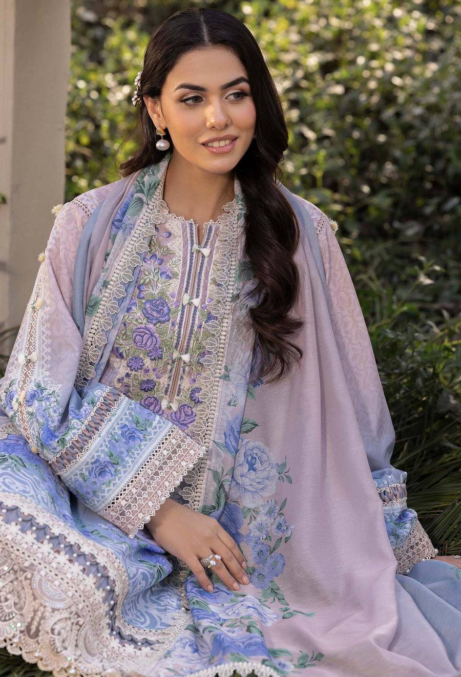 Adans Libas | Morzine Lawn 25 | MORZINE 07009 by Maria Faisal - Registered Vendor of : Adans Libas - type : Ladies Clothes - 100% original wedding dresses