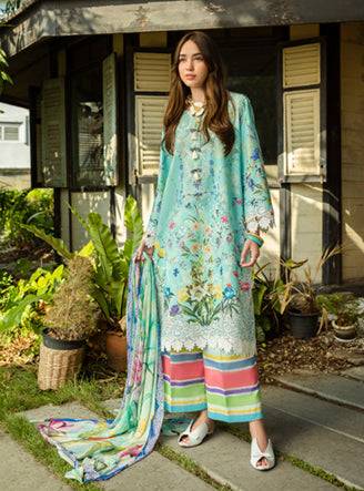 Roheenaz | Ethereal Bloom Lawn 25 | Maristela by Maria Faisal - Registered Vendor of : Roheenaz - type : Ladies Clothes - 100% original wedding dresses