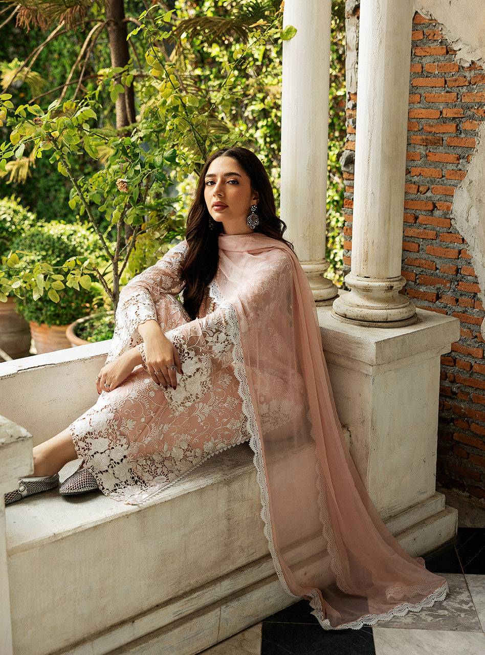 Zainab Chottani | Ramadan Edit 25 | Salmon Pink Celeste by Maria Faisal - Registered Vendor of : Zainab Chottani - type : Ladies Clothes - 100% original wedding dresses