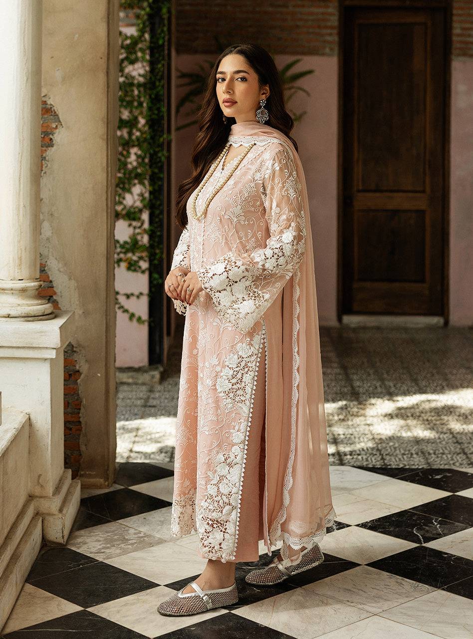 Zainab Chottani | Ramadan Edit 25 | Salmon Pink Celeste by Maria Faisal - Registered Vendor of : Zainab Chottani - type : Ladies Clothes - 100% original wedding dresses