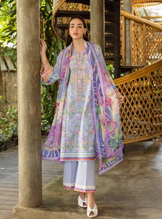 Roheenaz | Ethereal Bloom Lawn 25 |Florien by Maria Faisal - Registered Vendor of : Roheenaz - type : Ladies Clothes - 100% original wedding dresses