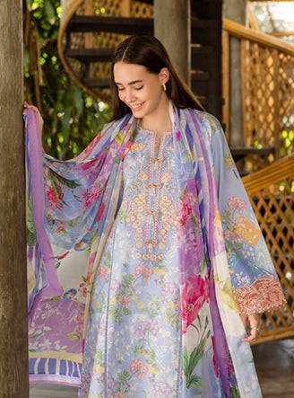 Roheenaz | Ethereal Bloom Lawn 25 |Florien by Maria Faisal - Registered Vendor of : Roheenaz - type : Ladies Clothes - 100% original wedding dresses