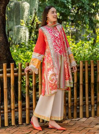 Roheenaz | Ethereal Bloom Lawn 25 | Roselle by Maria Faisal - Registered Vendor of : Roheenaz - type : Ladies Clothes - 100% original wedding dresses
