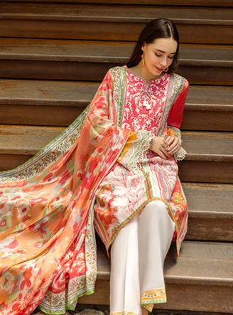 Roheenaz | Ethereal Bloom Lawn 25 | Roselle by Maria Faisal - Registered Vendor of : Roheenaz - type : Ladies Clothes - 100% original wedding dresses