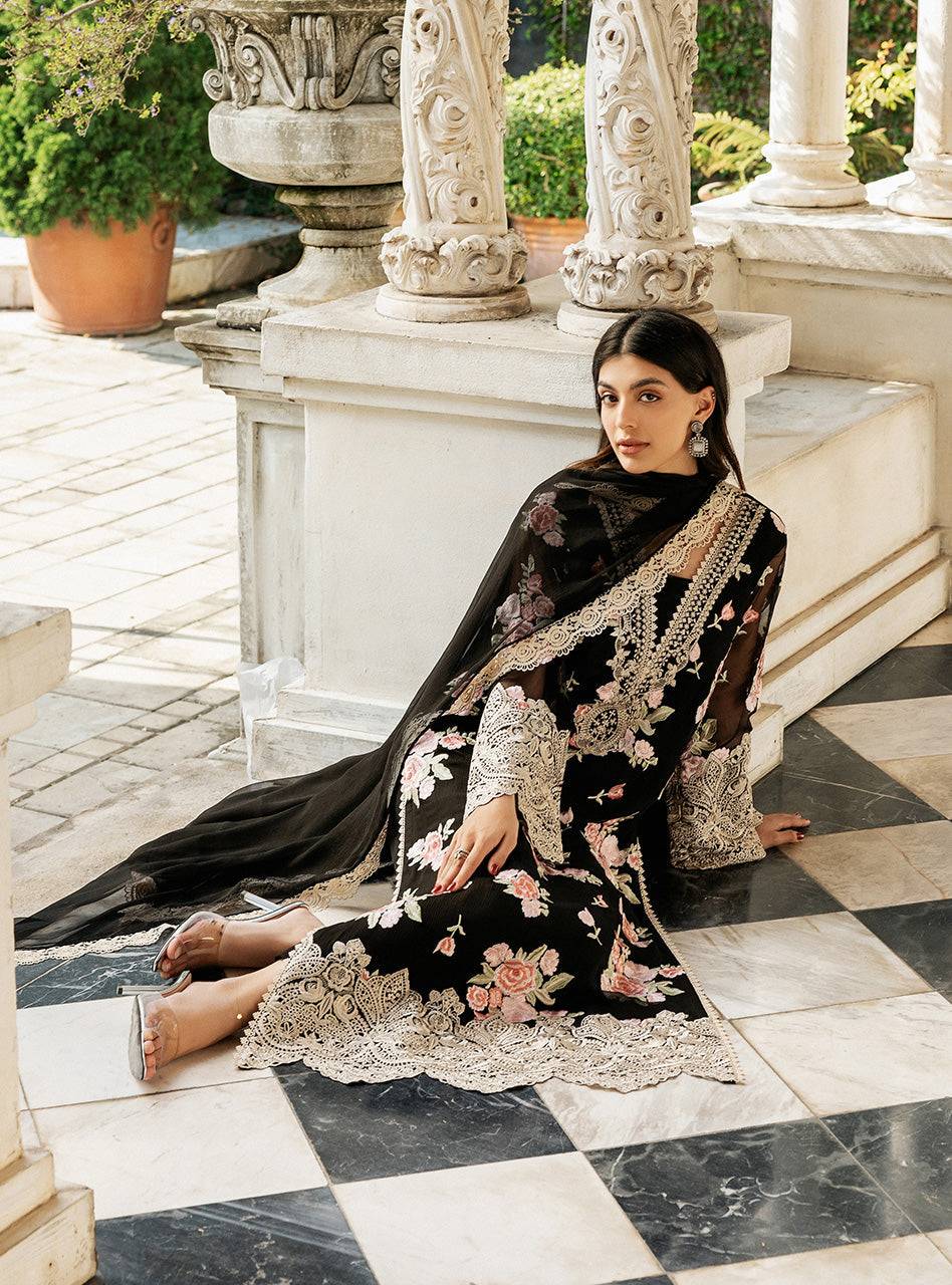 Zainab Chottani | Ramadan Edit 25 | Black Rose Waltz by Maria Faisal - Registered Vendor of : Zainab Chottani - type : Ladies Clothes - 100% original wedding dresses