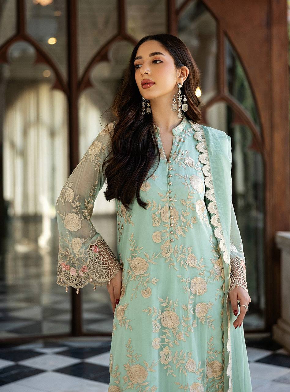 Zainab Chottani | Ramadan Edit 25 | Seafoam Serenity by Maria Faisal - Registered Vendor of : Zainab Chottani - type : Ladies Clothes - 100% original wedding dresses