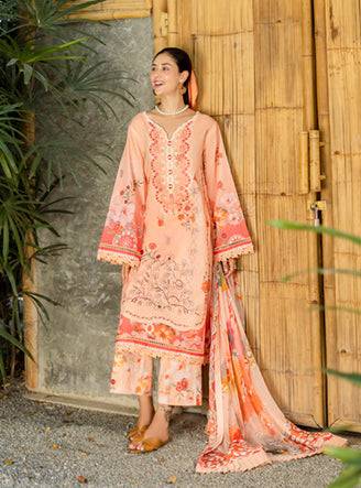 Roheenaz | Ethereal Bloom Lawn 25 | Zaria by Maria Faisal - Registered Vendor of : Roheenaz - type : Ladies Clothes - 100% original wedding dresses