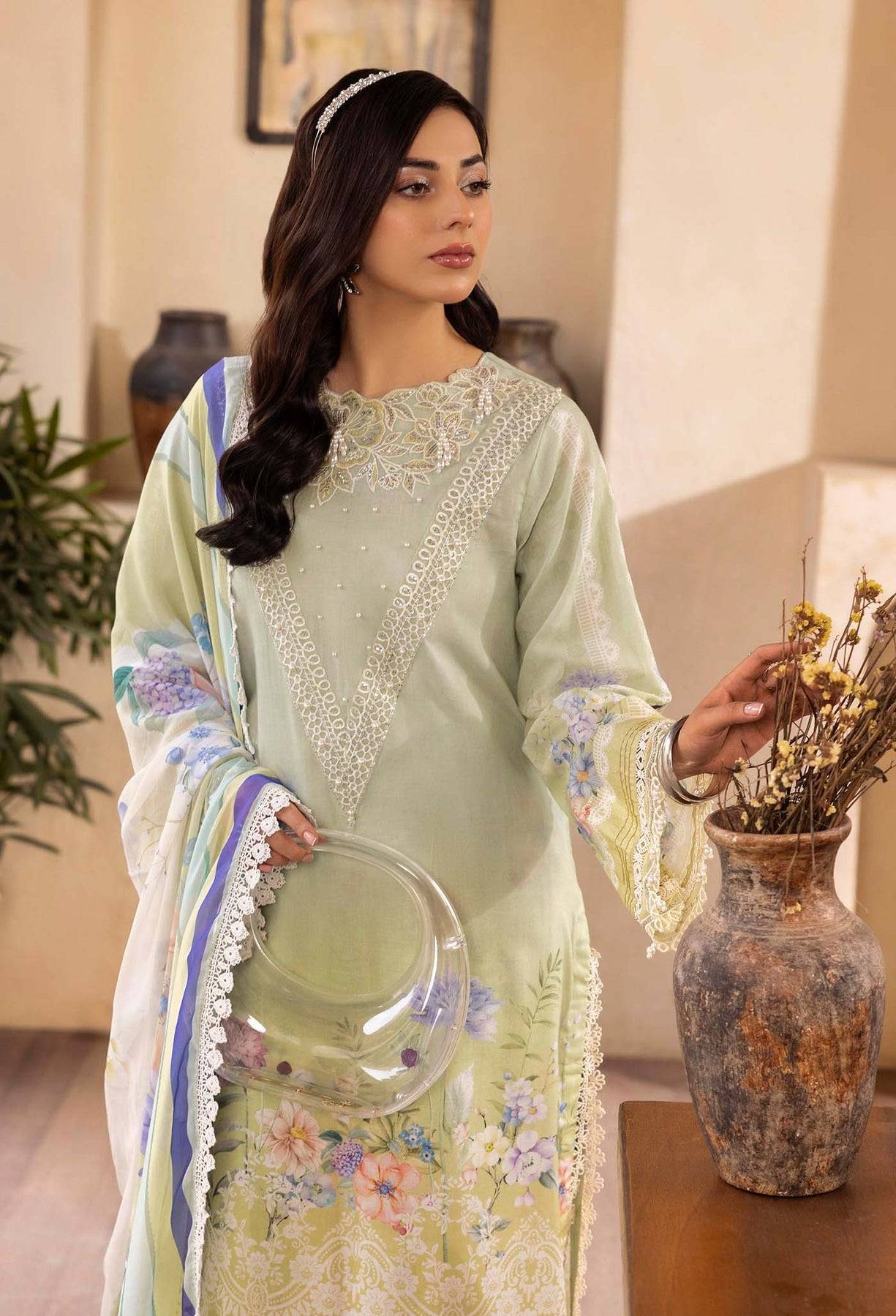 Adans Libas | Chantelle Print Lawn | CHANTELLE 99956 by Maria Faisal - Registered Vendor of : Adans Libas - type : Ladies Clothes - 100% original wedding dresses