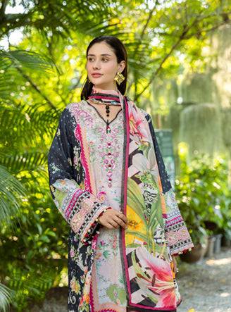 Roheenaz | Ethereal Bloom Lawn 25 | Nymeria by Maria Faisal - Registered Vendor of : Roheenaz - type : Ladies Clothes - 100% original wedding dresses