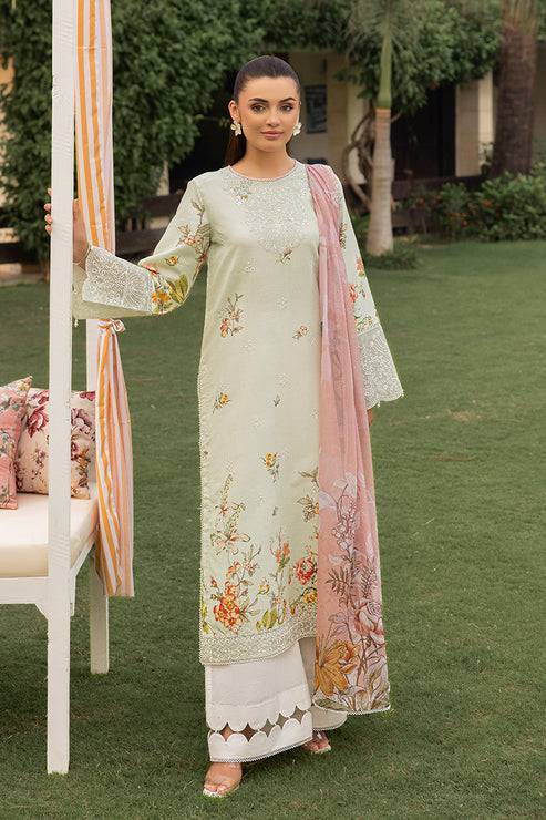 Saad Shaikh | Lawn 25 | Pista - Floral Mirage by Maria Faisal - Registered Vendor of : Saad Shaikh - type : Ladies Clothes - 100% original wedding dresses