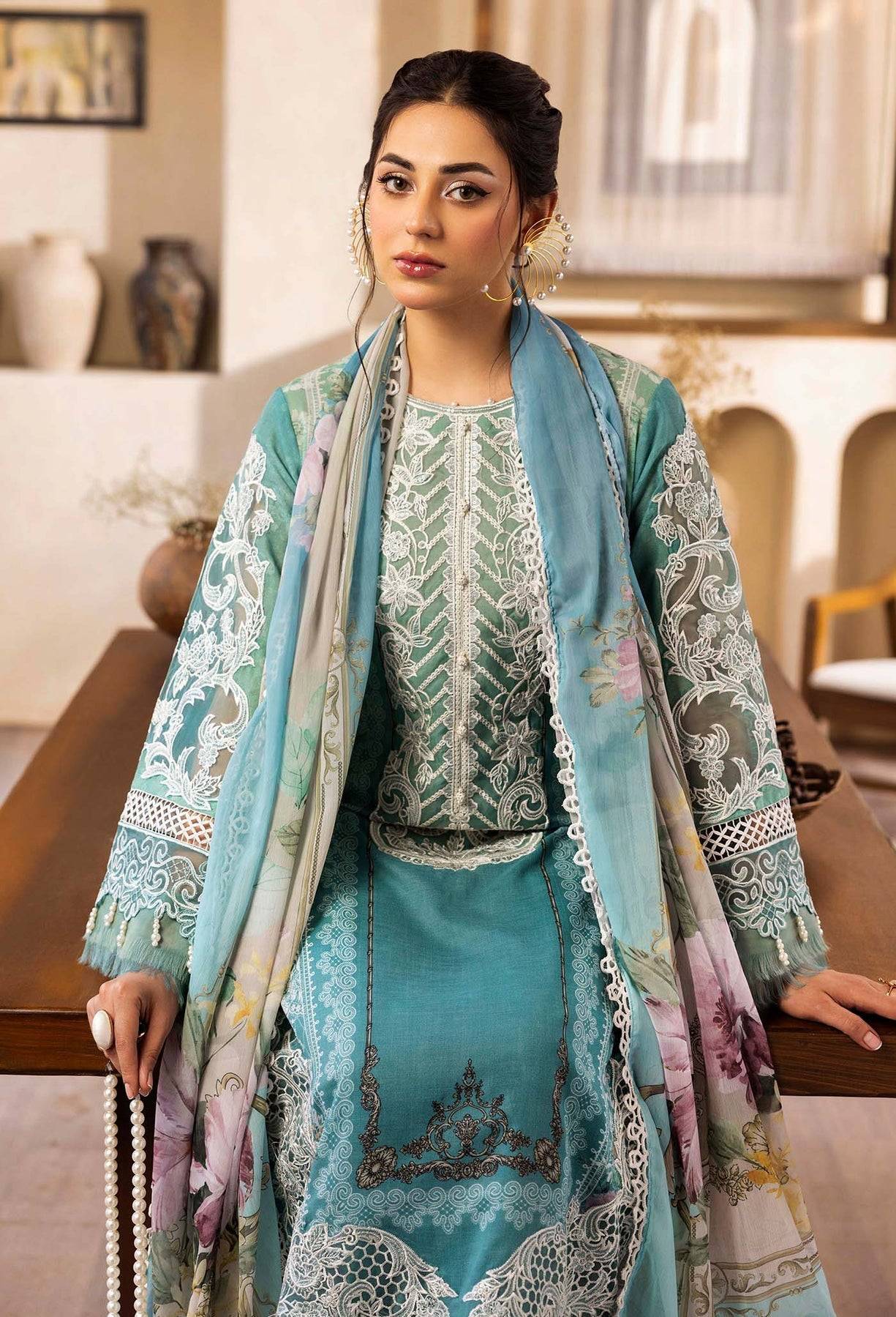 Adans Libas | Chantelle Print Lawn | CHANTELLE 99954 by Maria Faisal - Registered Vendor of : Adans Libas - type : Ladies Clothes - 100% original wedding dresses