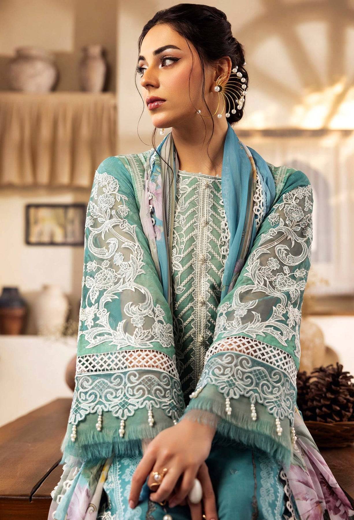 Adans Libas | Chantelle Print Lawn | CHANTELLE 99954 by Maria Faisal - Registered Vendor of : Adans Libas - type : Ladies Clothes - 100% original wedding dresses
