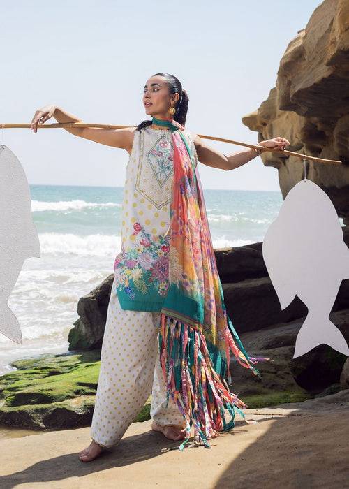 Sadaf Fawad Khan | Siraa Lawn 25 | Retro Polka by Maria Faisal - Registered Vendor of : Sadaf Fawad Khan - type : Ladies Clothes - 100% original wedding dresses