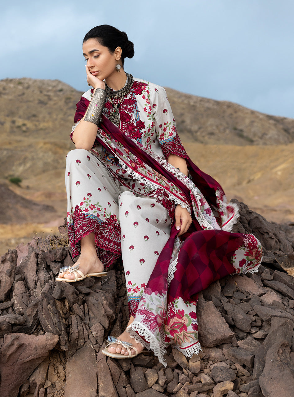 Zainab Chottani | Spring Summer Lawn 26 | Rivya 14 - Luxury Dress - available at Maria Faisal in UK and USA.