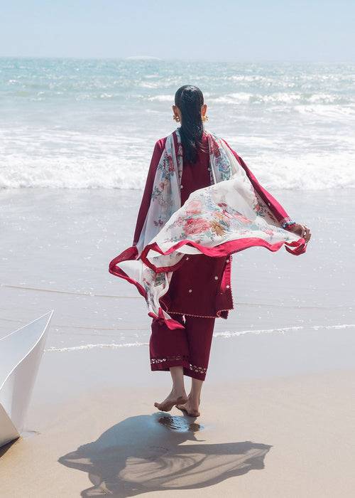 Sadaf Fawad Khan | Siraa Lawn 25 | Floral Paisley by Maria Faisal - Registered Vendor of : Sadaf Fawad Khan - type : Ladies Clothes - 100% original wedding dresses