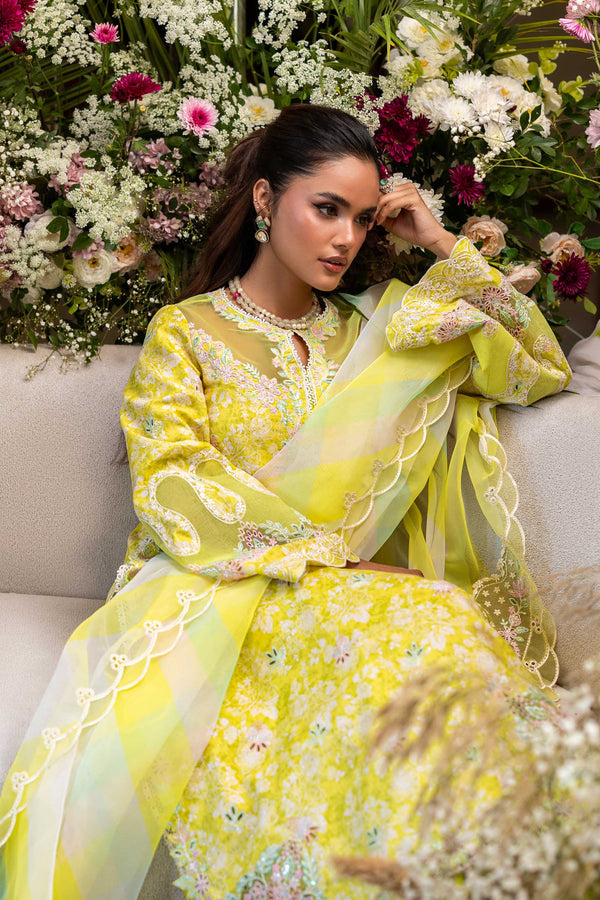 Akbar Aslam | Elaria Ready to Wear Lawn 26 | Surai - Dress - available at Maria Faisal in UK and USA.