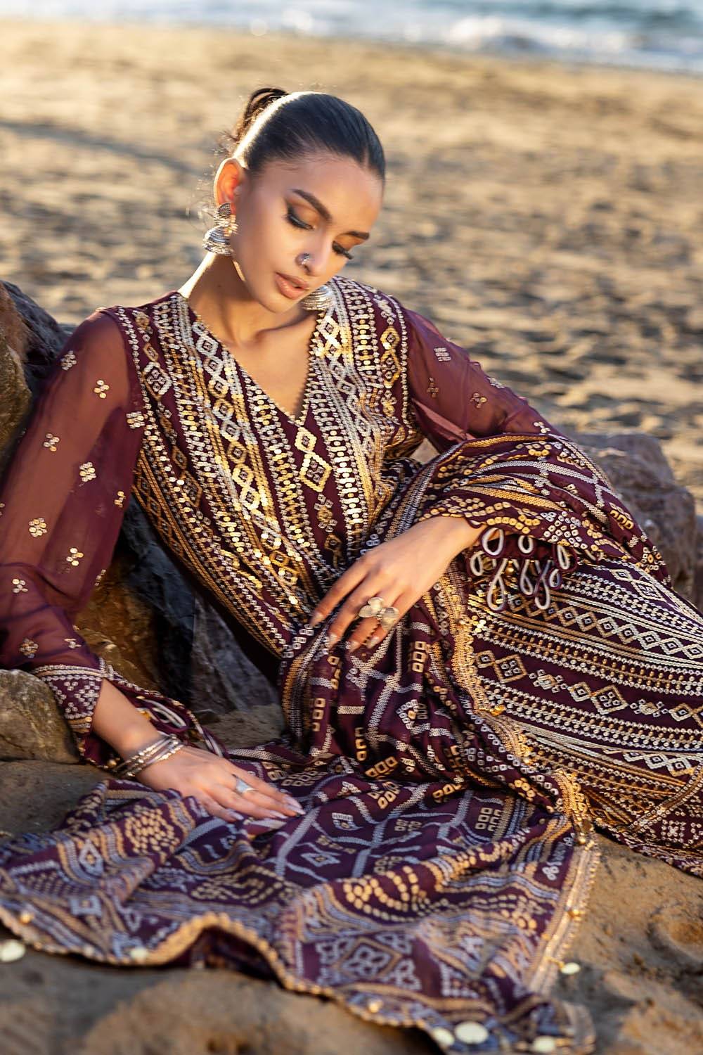 Gul Ahmed | Chunri Lawn 25 | BM-52023 by Maria Faisal - Registered Vendor of : Gul Ahmed - type : Ladies Clothes - 100% original wedding dresses