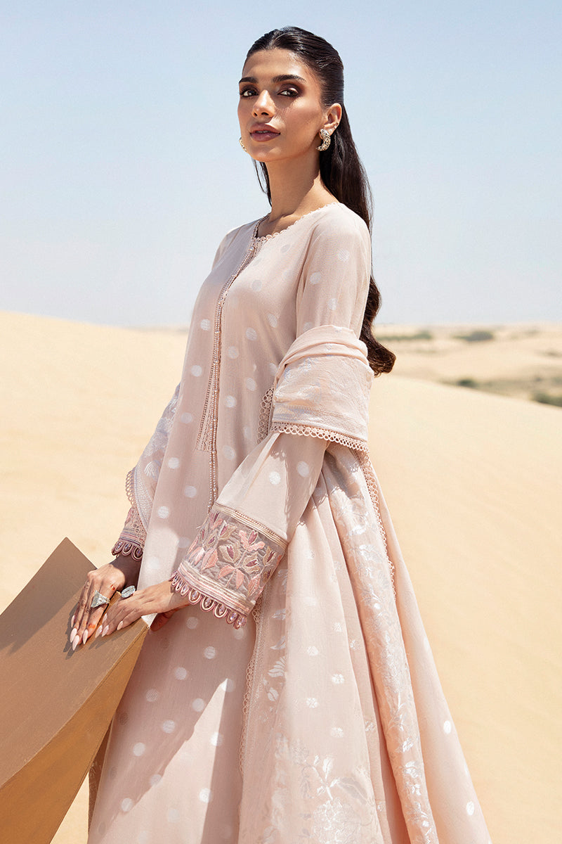 Cross Stitch | Eid Lawn 24 | DUSTY ROSE - Designer Dress with Intricate embroidery and embellishments. Shop elegent wedding dress at Maria Faisal.