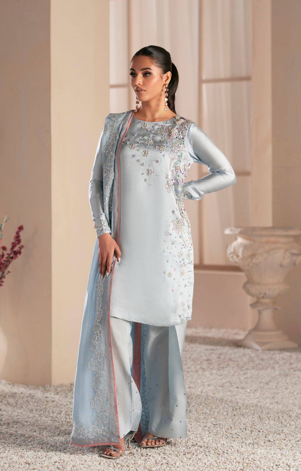 Ajr Couture | Symphony Luxe Festive 25 | Midnight Bloom by Maria Faisal - Registered Vendor of : AJR Couture - type : Ladies Clothes - 100% original wedding dresses