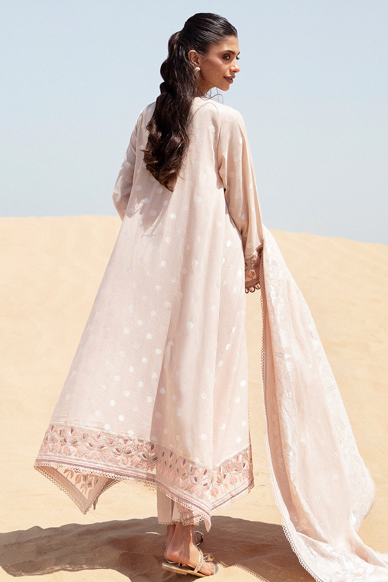 Cross Stitch | Eid Lawn 24 | DUSTY ROSE - Designer Dress with Intricate embroidery and embellishments. Shop elegent wedding dress at Maria Faisal.
