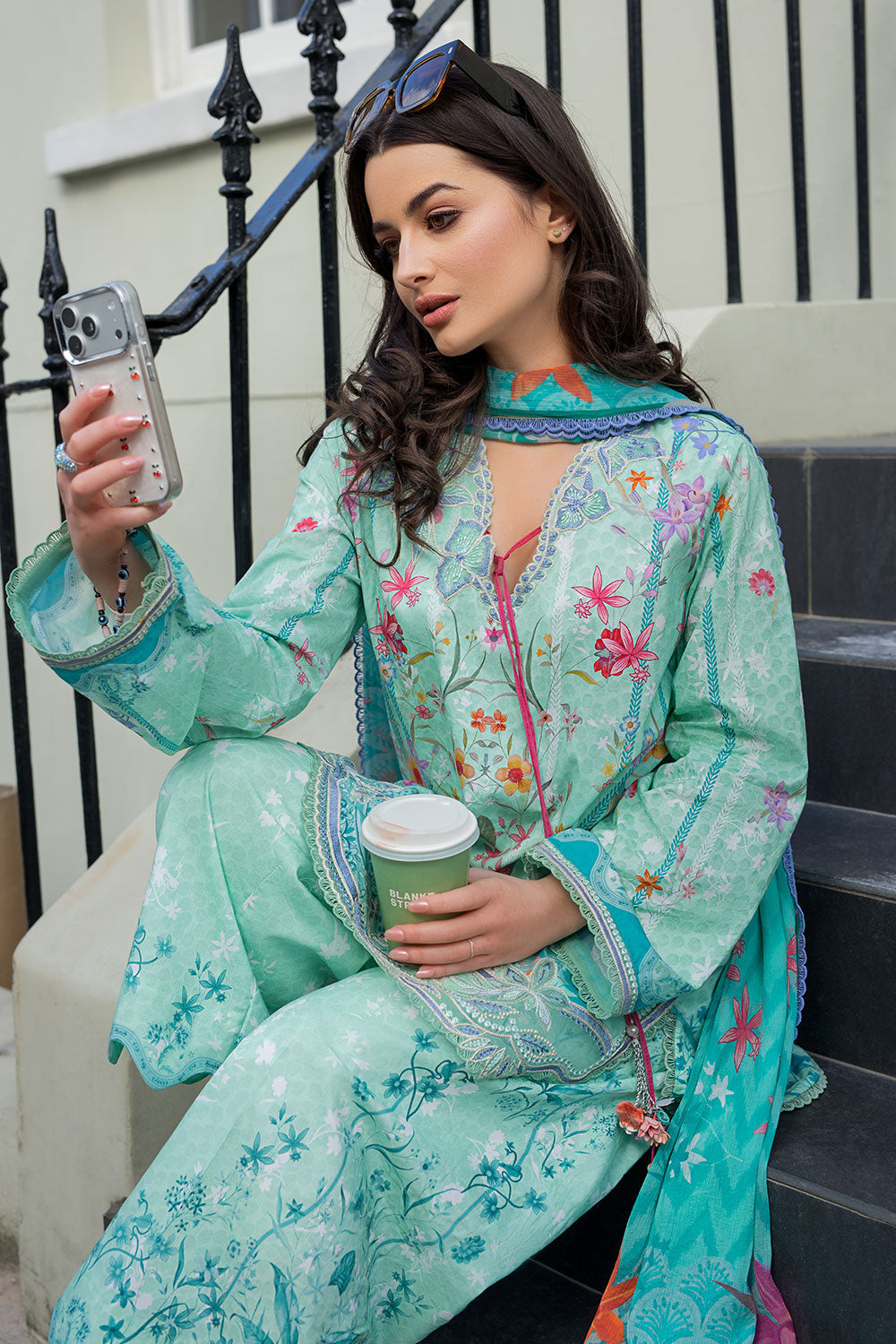 Sobia Nazir | Prints 26 | 3B - Luxury Dress - available at Maria Faisal in UK and USA.