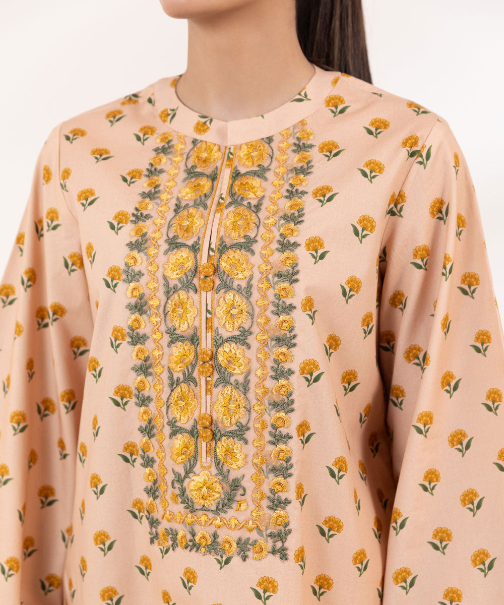 Sapphire | Intermix 2024 | Cambric Suit S-06 - Designer Dress with Intricate embroidery and embellishments. Shop elegent wedding dress at Maria Faisal.