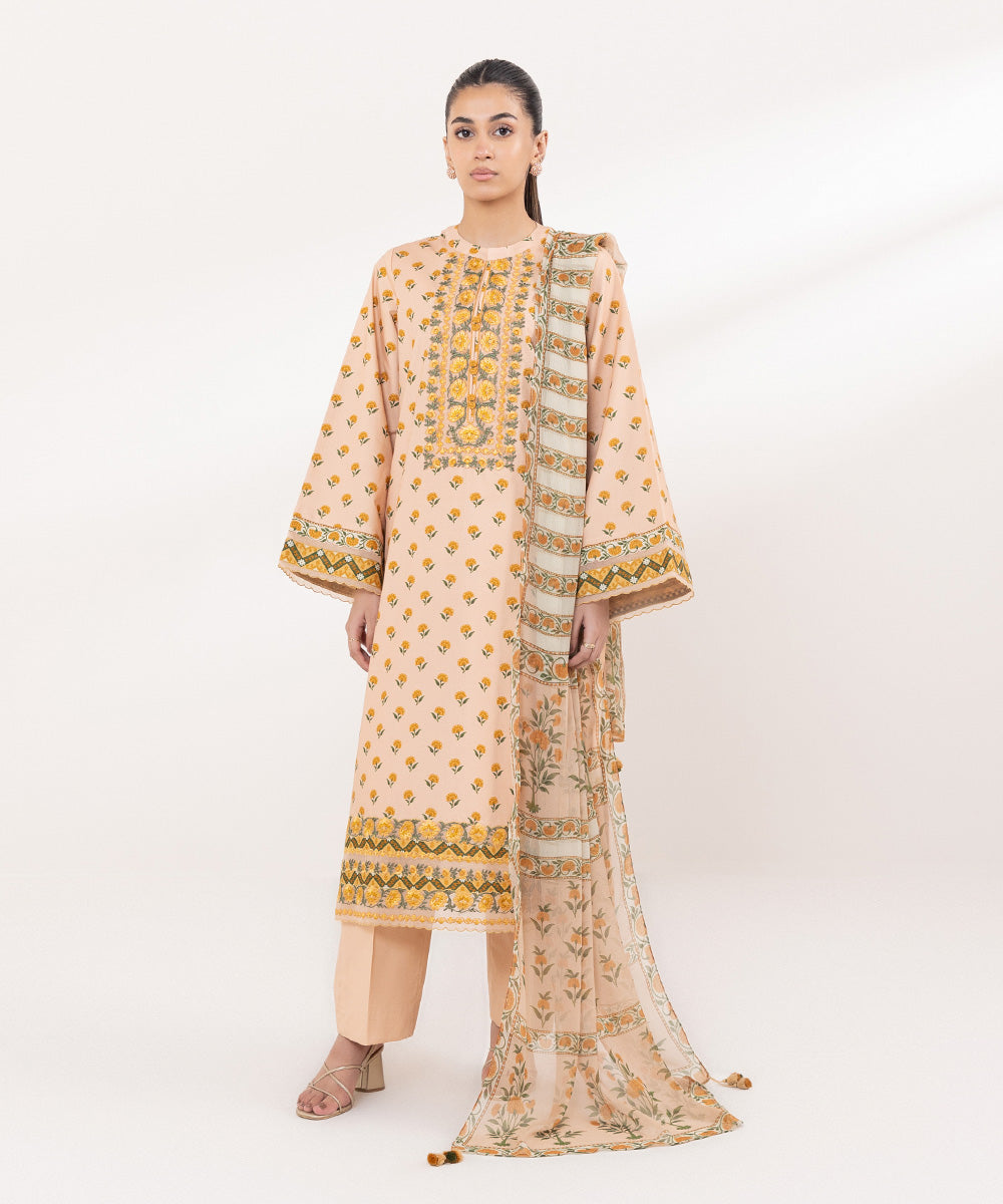 Sapphire | Intermix 2024 | Cambric Suit S-06 - Designer Dress with Intricate embroidery and embellishments. Shop elegent wedding dress at Maria Faisal.