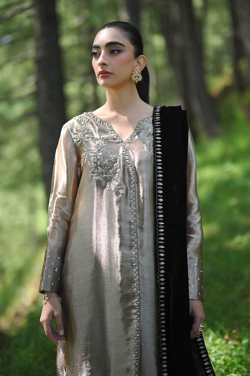 Hue Pret | Farasha Luxury Winter | Melek - Ladies Clothes - Maria Faisal