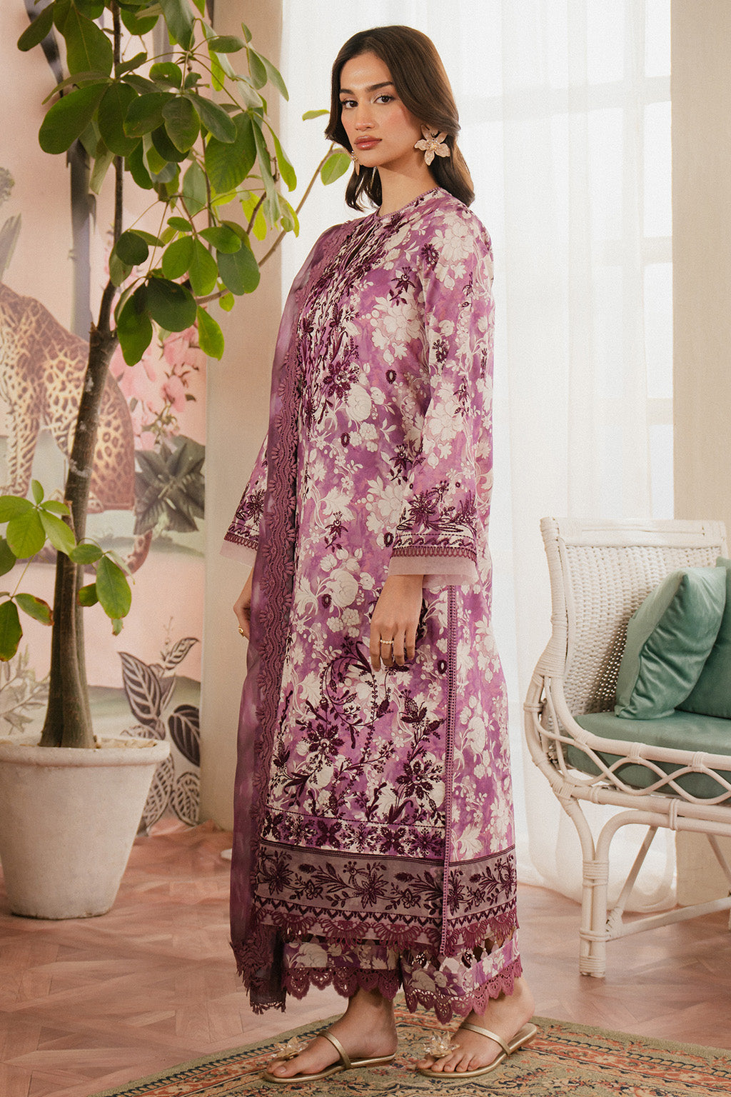 Ayzel | Armelia Printed Lawn 25 | Ren - Ladies Clothes