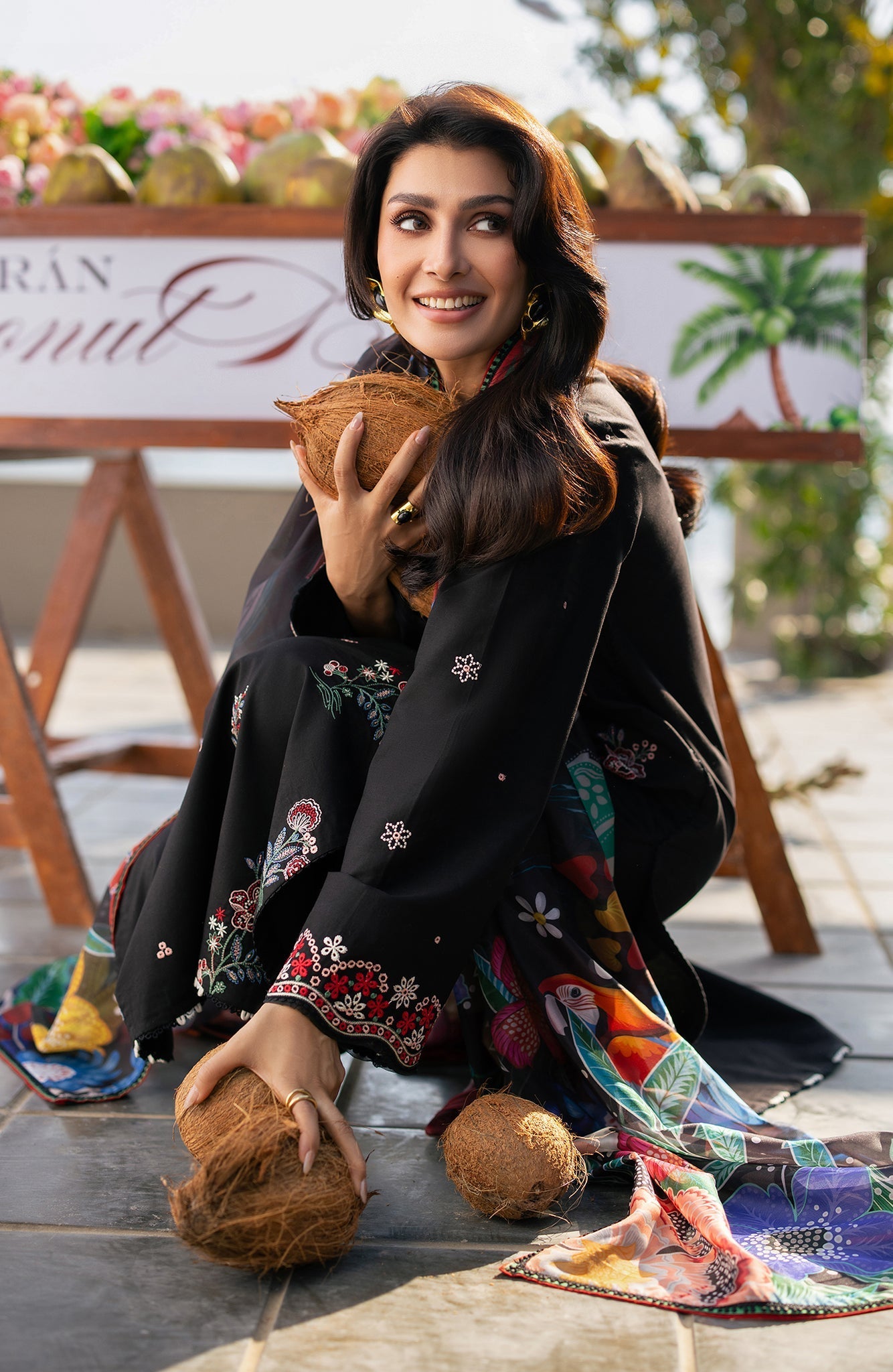 Seran | Afsanah Lawn | Maya - Luxury Dress - available at Maria Faisal in UK and USA.