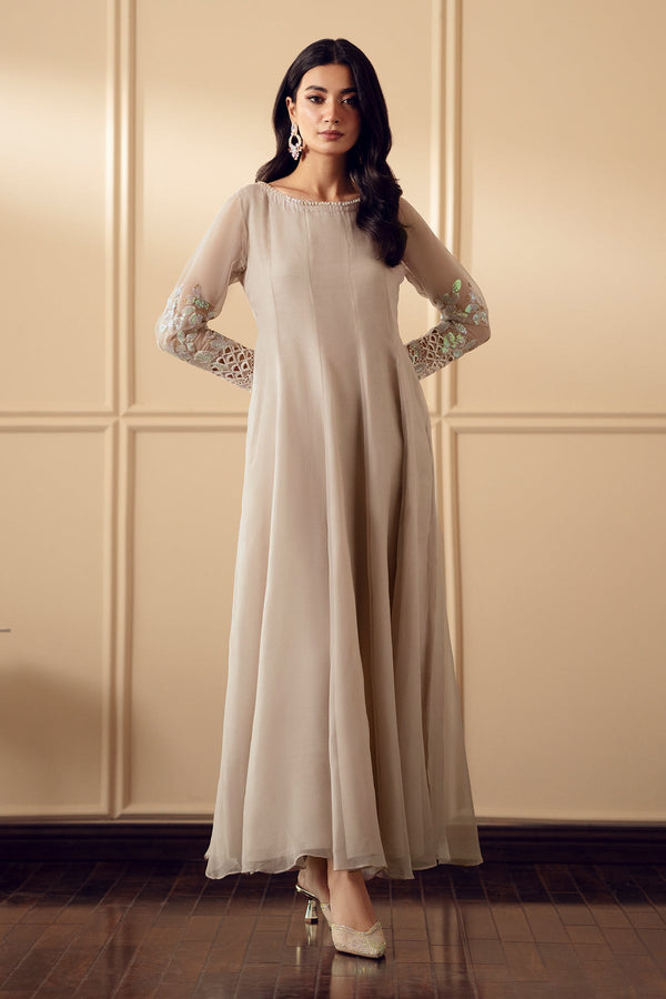 Baroque | Luxury Pret 25 | EMBROIDERED CHIFFON PR-893 - Ladies Clothes - Maria Faisal