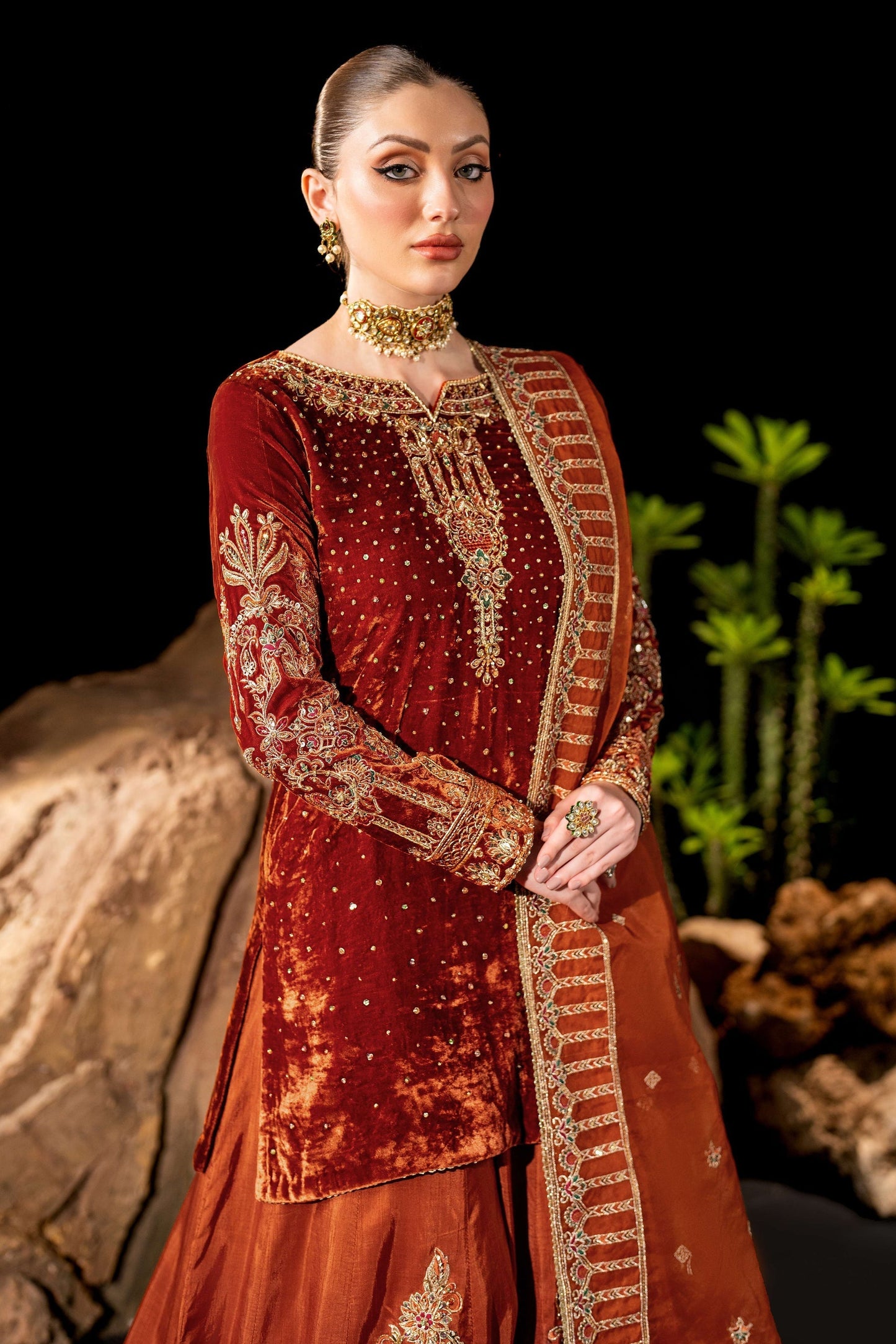 Naqshi | Makhmal 24 | Amber - Ladies Clothes - Maria Faisal