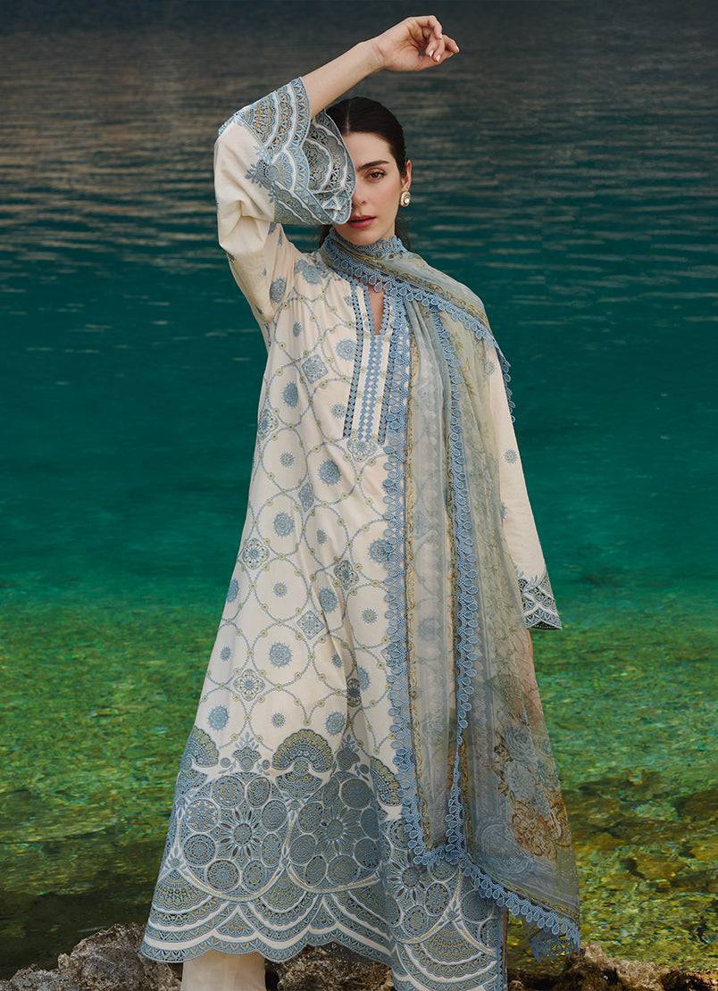 Image | Lawnkari 25 | Mila by Maria Faisal - Registered Vendor of : Image - type : Ladies Clothes - 100% original wedding dresses